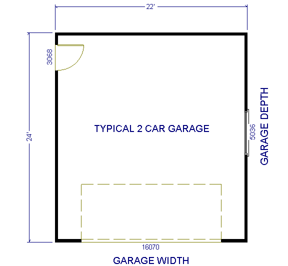 2 Car Garage Plan With Two Story